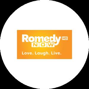 Romedy Now HD logo