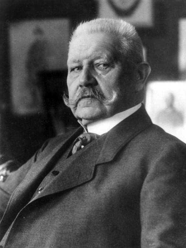 Paul von Hindenburg's poster