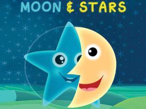 Moon And Stars Poster