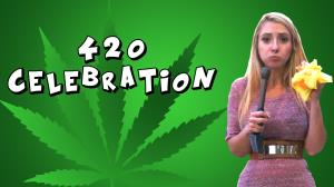 420 Weed Festival Celebration in Los Angeles Special News Report Poster
