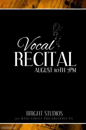 Vocal Recital Poster