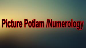 Picture Potlam / Numerology Poster