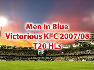 Men In Blue Victorious KFC 2012 T20 HLs Poster