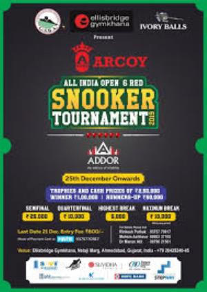 15th Red Snooker Delhi State C'ship 2019 Poster
