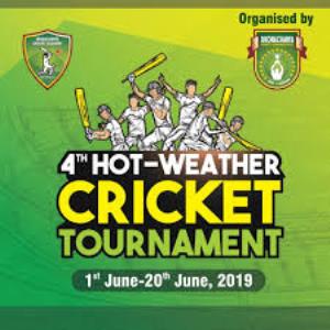 Hot Weather Cricket Tournament 2019 Poster