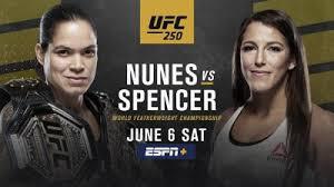 UFC 250 Poster