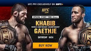 UFC 254 Poster
