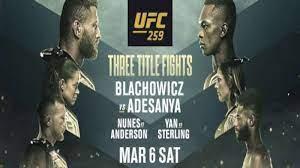 UFC 259 Poster