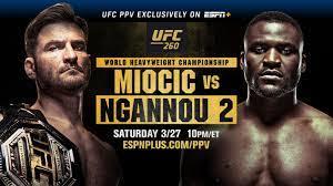 UFC 260 Live Poster