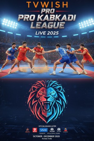 Live Pro Kabaddi League 2025 Poster